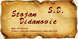 Stojan Didanović vizit kartica